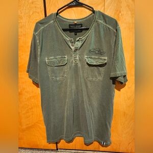 Men's 3 button Wilsons Leather t-shirt